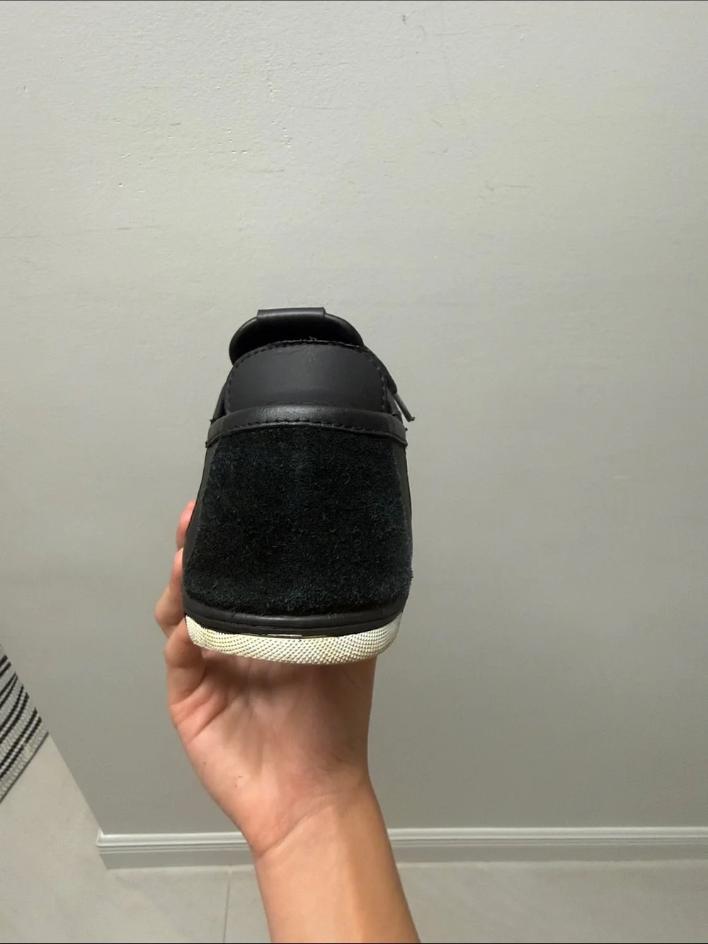 Louis Vuitton Black Suede & Leather Men's Low-Top Sneaker